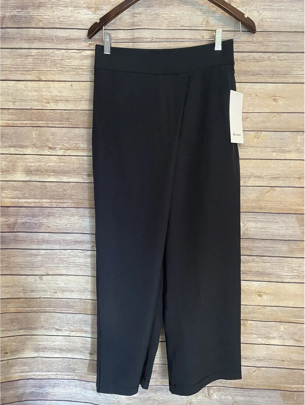 Lululemon With The Flow Pant Black Wide Leg Dressy Sz 6 New With Tags